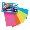 Pacon Index Cards, 5 Assorted Colors, Unruled, 3" x 5", 100 Cards/Pk, PK6 1720